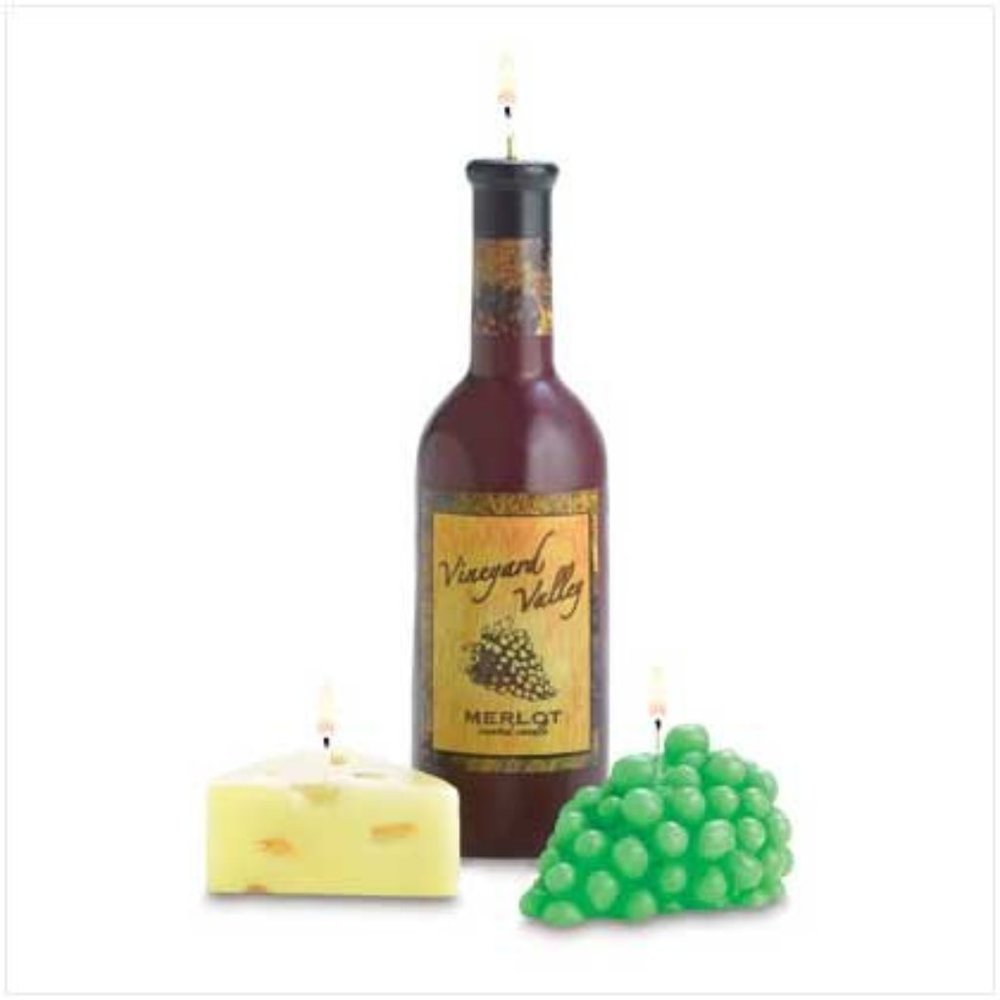 Wine & Cheese Candle Set